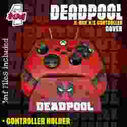 Deadpool Xbox Kumandası PLUS KUMANDA TUTUCUSU (Fanart)