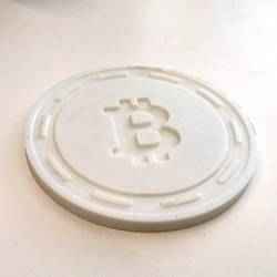 Bitcoin Cryptocurrency Themed Drink Coaster