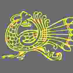 Celtic peacock (wall deco)