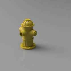Fire Hydrant model prop for Diorama and Tabletop games