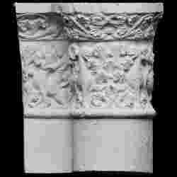 Frieze from the premier arcade on the western front of Angouleme Cathedral