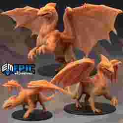 Ice Dragon Set / Arctic Nights Encounter / White Collection