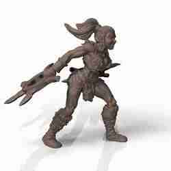 Northern Barbarian Queen - Professionally pre-supported! Multiple Weapon Options