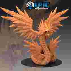 Snake Goddess Serpentia / Quetzalcoatl / Couatl / Winged Serpent