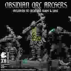 The Obsidian Orc Warband - Archers x8 - PreSupported