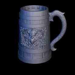 Halloween Viking Mug – 3D Printable Norse Beer Tankard STL