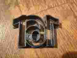 Burning (police) car pendant (epoxy)