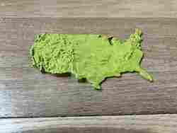 Hawaii, USA (HI) Southeastern Islands Topo Map with Highlighted Coastline