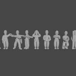 10-15mm Union Artillery Crew with Union Belt Buckles UA-UN-2