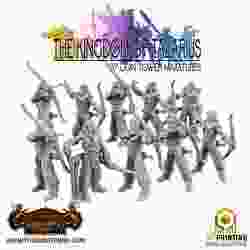 Kingdom of Talarius -  Talarian Archers - Unit of 10 32mm miniatures (inc presupported)