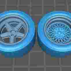 1/24 Wheels for Nissan 240RS rally el corte ingles 1989