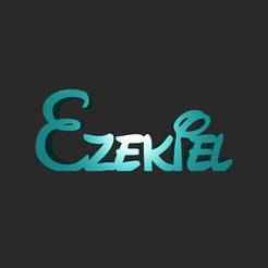 Custom Name "Ezekiel" – Disney Style | STL for 3D Printing + DXF for CNC