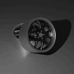 Brabus monoblock rim 5 FOR MAQUETTE 1/24 1/18 1/12