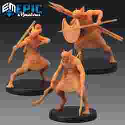 Catfolk Sphynx Set / Feline Warrior / Desert Fighter