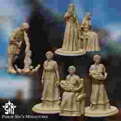 Medieval Citizens IV - Mother, Noblewoman, and Drunkard