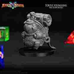 Tortle Youngling Miniature - Pre-Supported
