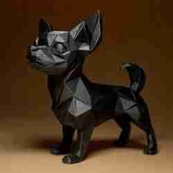 Geometric CHIHUAHUA Figurine