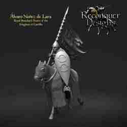 15mm version of the Castilian Standard Bearer Alvaro Nunez de Lara