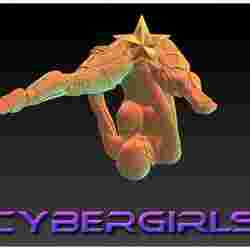 CYBERGIRLS -Meldy -CYBORG GIRLS- EROTIC MINIATURE 75 MM SCALE