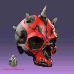 Darth Maul Skull 3d bambu dosyalarıyla dijital indirme