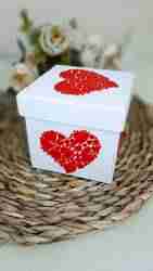 Katlanabilir kalp kutusu / Caja corazon plegable