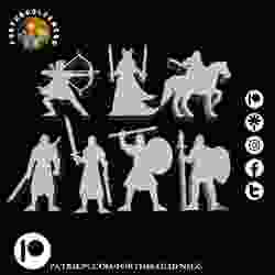 Savaşçı jetonları - desteksiz, yerinde baskı