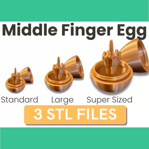 Middle Finger Egg - 3 Sizes