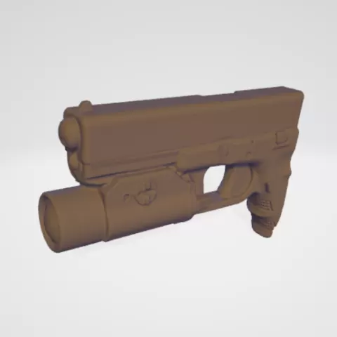 Glock 17 with TLR1 lamp