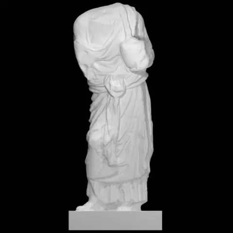 Statuette of an old woman with a hydria in her left arm by Scan The World