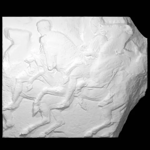 Parthenon Frieze _ North XXXVII, 100-101-102 by Scan The World