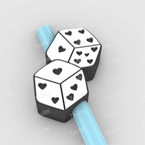 Straw Topper lucky dice - TeoRk