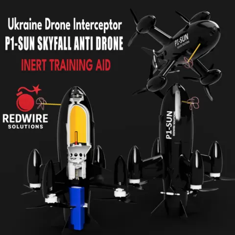 Ukrainian P1-Sun SkyFall Interceptor Drone (Full & Tech-Intel Cutaway)