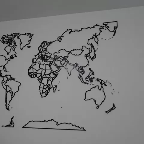 World Map Deco
