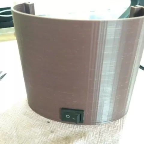 Lithophane case with power switch