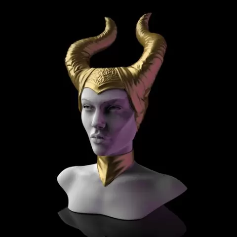 Maleficent Head Planter