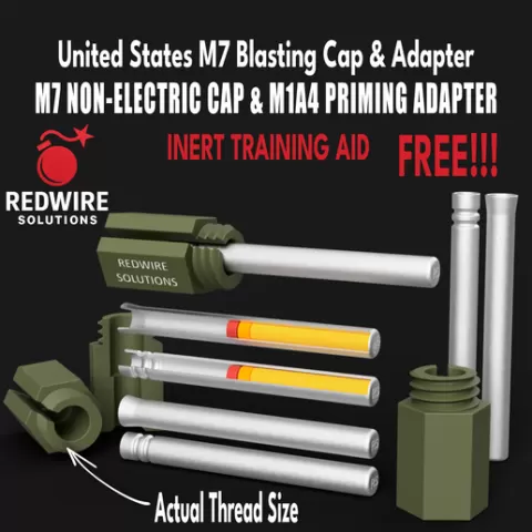 M1A4 Priming Adapter & M7 Non-Electric Blasting Cap | Technical Training Set