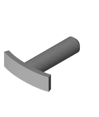 Curved paint stamp and applicator tool
