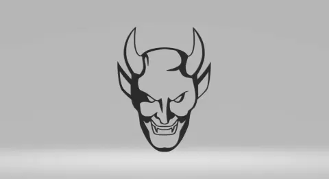 Devil 2D Art Frame.stl