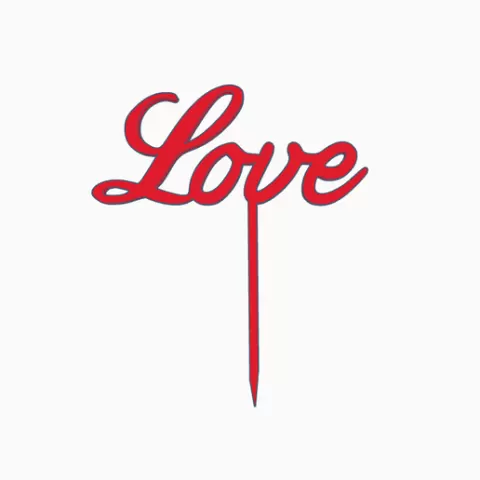 LOVE Cake Topper