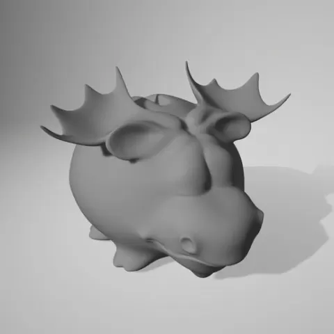Tiny Moose Sculpture 2