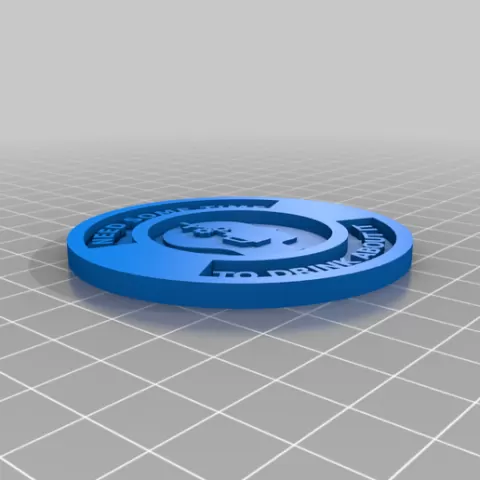 Time to drink coaster