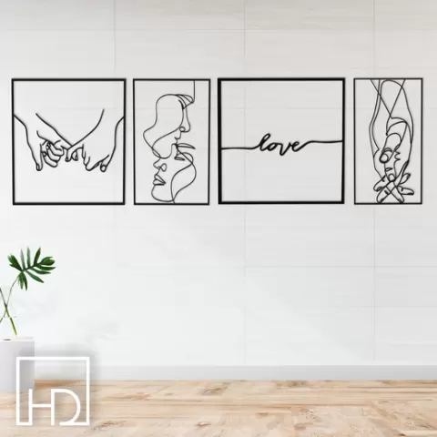SET FACES WALL DECORATION BY: HOMEDETAIL