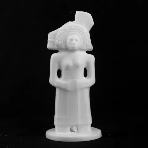 Huaxtec female Deity at The British Museum, London by Scan The World