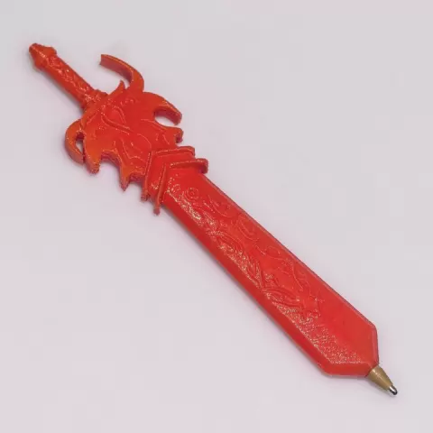 Garen's Greatsword - League Of Legends Ballpoint Combat Pen by Marco Morata