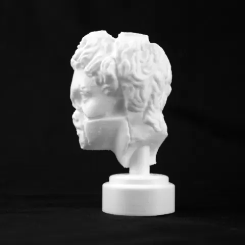 Marble Head of Apollo at The British Museum, London by Scan The World