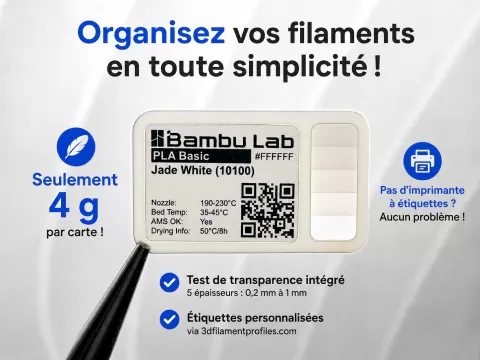 Carte filament 4 g + test transparence