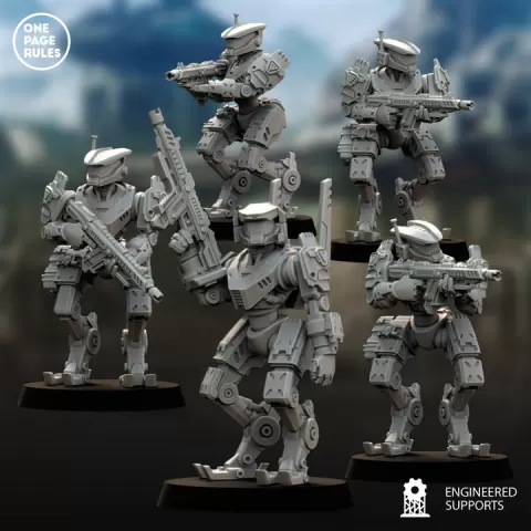 GRUNT Robots - Human Defense Force by One Page Rules