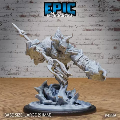 Water Elemental Guard / Sea Myrmidon / Wave Shaper / Aqua Creature / Ocean Warrior / Shoal Reaver / Marid Beast / Ancient Swimmer / Underwater Monster / River War Army by Epic-Miniatures