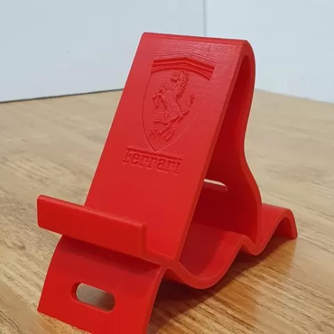 phone stand with Ferrari logo