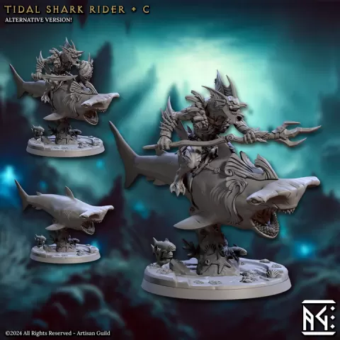 Tidal Shark Rider - C (Mirmidons of the Death-Tide) by Artisan Guild